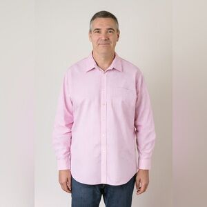 Croft & Barrow Men's Light Pink Checkered Dress Shirt
